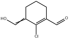 2-氯-3-(羟基亚甲基)-1-环己烯-1-甲醛 结构式