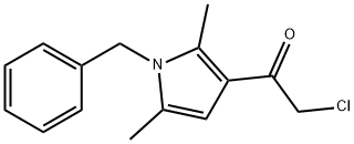 1-(1-苄基-2,5-二甲基-1H-吡咯-3-基)-2-氯乙烷-1-酮 结构式