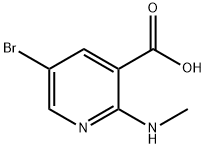 5-溴-2-(甲氨基)烟酸 结构式