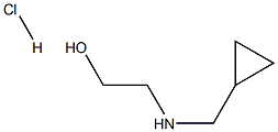 N-(2-羟乙基)(环丙基甲基)胺盐酸盐 结构式