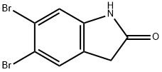 5,6-二溴吲哚啉-2-酮 结构式