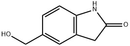 5-(HYDROXYMETHYL)-2,3-DIHYDRO-1H-INDOL-2-ONE 结构式