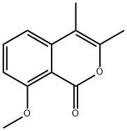 8-甲氧基-3,4-二甲基-1H-异苯并吡喃-1-酮 结构式