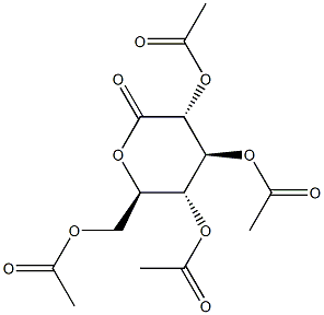 D-葡萄糖酸 DELTA-内酯 2,3,4,6-四乙酸酯 结构式