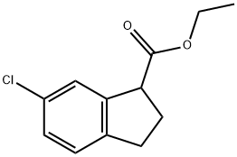 6-氯-2,3-二氢-1H-茚-1-甲酸乙酯 结构式