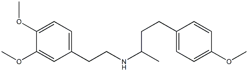 N-(3,4-二甲氧基苯乙基)-4-(4-甲氧基苯基)丁-2-胺 结构式