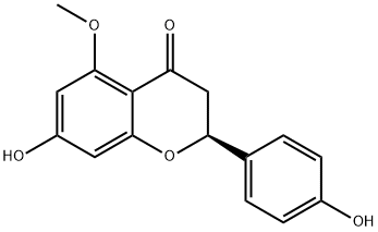 5-O-甲基柚皮素 结构式