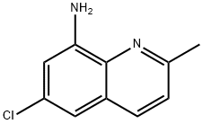 6-氯-2-甲基喹啉-8-胺 结构式