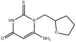 6-AMino-2,3-dihydro-1-[(tetrahydro-2-furanyl)Methyl]-2-thioxo-4(1H)-pyriMidinone 结构式