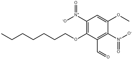 2-(庚氧基)-5-甲氧基-3,6-二硝基苯甲醛 结构式