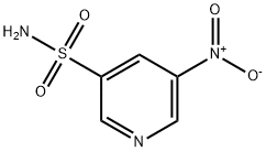 5-硝基吡啶-3-磺酰胺 结构式