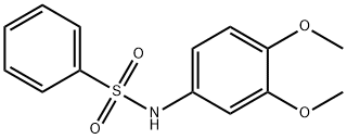 N-(3,4-二甲氧基苯基)苯磺酰胺 结构式