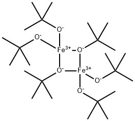 二[MU-(2-甲基-2-丙醇)]四(2-甲基-2-丙醇)二铁立体异构体混合物 结构式