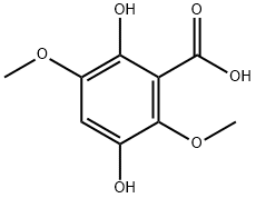 2,5-二羟基-3,6-二甲氧基苯甲酸 结构式