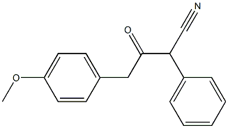 a-Phenyl-g-(4-Methoxyphenyl)acetoacetonitrile 结构式