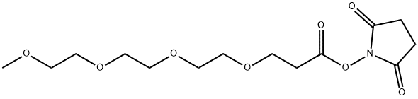 甲基-PEG4-NHS酯 结构式