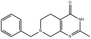 7-苄基-2-甲基-5,6,7,8-四氢-3H-吡啶并[3,4-D]嘧啶-4-酮 结构式