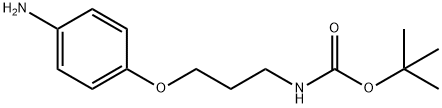 N-BOC-3-(4-氨基苯氧基)丙胺 结构式