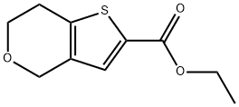 6,7-二氢-4H-噻吩并[3,2-C]吡喃-2-甲酸乙酯 结构式