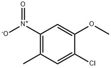 1-氯-2-甲氧基-5-甲基-4-硝基苯 结构式