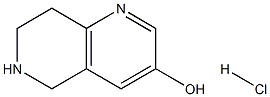 5,6,7,8-四氢-1,6-萘啶-3-醇盐酸盐 结构式