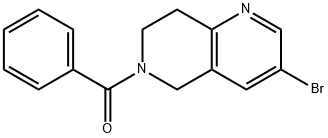 3-BroMo-6-(phenylsulfonyl)-5,6,7,8-tetrahydro-1,6-naphthyridine 结构式