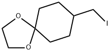 8-碘甲基-1,4-二氧螺环[4,5]癸烷 结构式