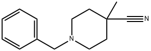 N-苄基-4-甲基-4-氰基哌啶 结构式