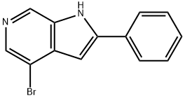 4-溴-2-苯基-1H-吡咯并[2,3-C]吡啶 结构式