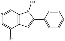 4-溴-2-苯基-1H-吡咯并[2,3-C]吡啶-1-醇 结构式