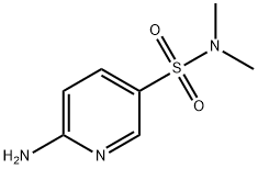 6-氨基-N,N-二甲基吡啶-3-磺酰胺 结构式