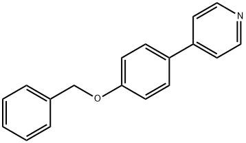 4-(4-(苄氧基)苯基)吡啶 结构式