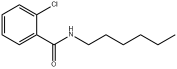 2-氯-N-N-己基苯甲酰胺 结构式