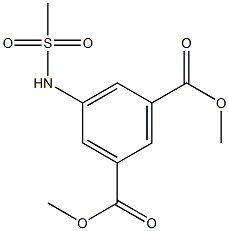 5-(甲基磺酰氨基)异邻苯二甲酸二甲酯 结构式