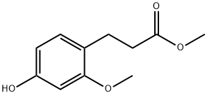 3-(2-甲氧基-4-羟基苯基)丙酸甲酯 结构式