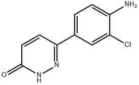 6-(4-氨基-3-氯苯基)哒嗪-3(2H)-酮 结构式
