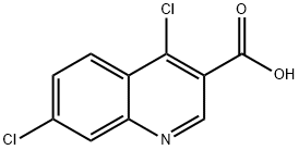 4,7-二氯喹啉-3-羧酸 结构式