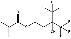 2-PROPENOIC ACID, 2-METHYL-, 4,4,4-TRIFLUORO-3-HYDROXY-1-METHYL-3-(TRIFLUOROMETHYL)BUTYL ESTER 结构式