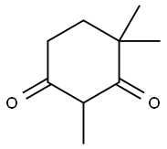 2,4,4-三甲基-1,3-环己二酮 结构式