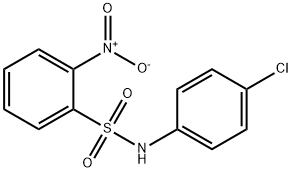 N-(4-氯苯基)-2-硝基苯磺酰胺 结构式