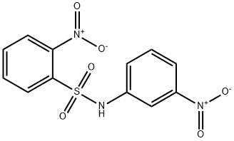 2-硝基-N-(3-硝基苯基)苯磺酰胺 结构式