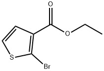 2-溴噻吩-3-羧酸乙酯 结构式