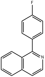 1-(4-Fluoro-phenyl)-isoquinoline 结构式