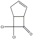 7,7-二氯双环[3.2.0]庚-3-烯-6-酮 结构式