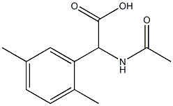 2-乙酰氨基-2-(2,5-二甲基苯基)乙酸 结构式