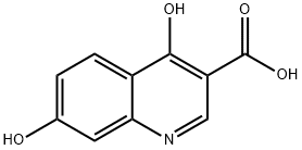 4,7-二羟基喹啉-3-羧酸 结构式