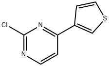 2-氯-4-(噻吩-3-基)嘧啶 结构式