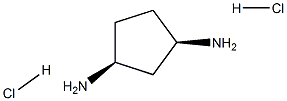 (1R,3S)-环戊烷-1,3-二胺二盐酸 结构式