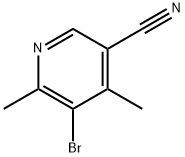 5-溴-4,6-二甲基-3-吡啶甲腈 结构式