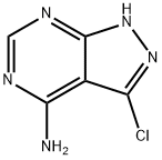 3-CHLORO-1H-PYRAZOLO[3,4-D]PYRIMIDIN-4-AMINE 结构式
